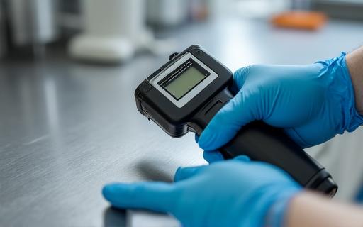 Specialist testing surface cleanliness levels with a handheld device